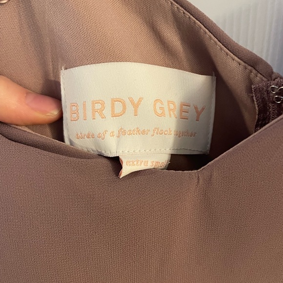 Birdy Grey Devin Convertible Dress with Slit Dark Mauve Extra Small - Picture 4 of 4